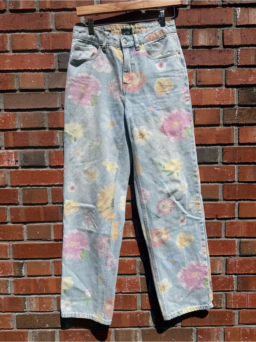 Wild Fable 90s Relaxed Straight Floral Jeans Size 2